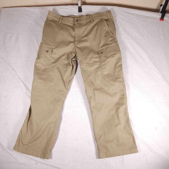 Duluth Trading 40 Grit Flex Twill Cargo Pants Mens 40 x 30 (~29.5) Relaxed Fit - Picture 1 of 16